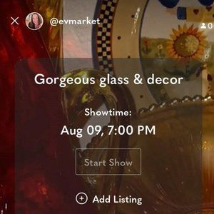 My first show! Vintage glass and home decor